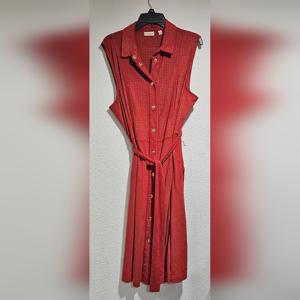 Pockets Orange dress XL